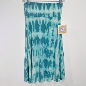 LulaRoe‎ Women's Azure A-Line Blue Skirt Size XS